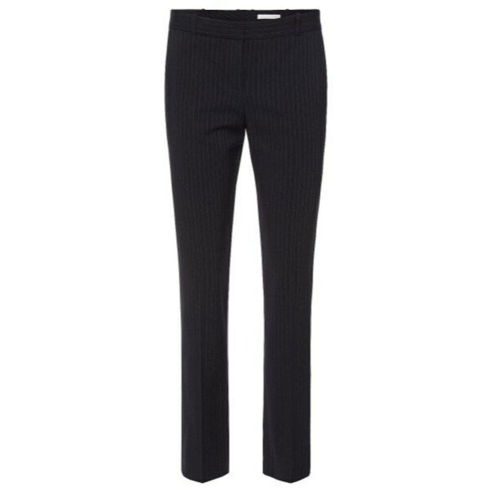 Hugo Boss Pants Tiluna Striped Wool Ankle Pants Suit Pants Crop SZ 8 New - Picture 4 of 6